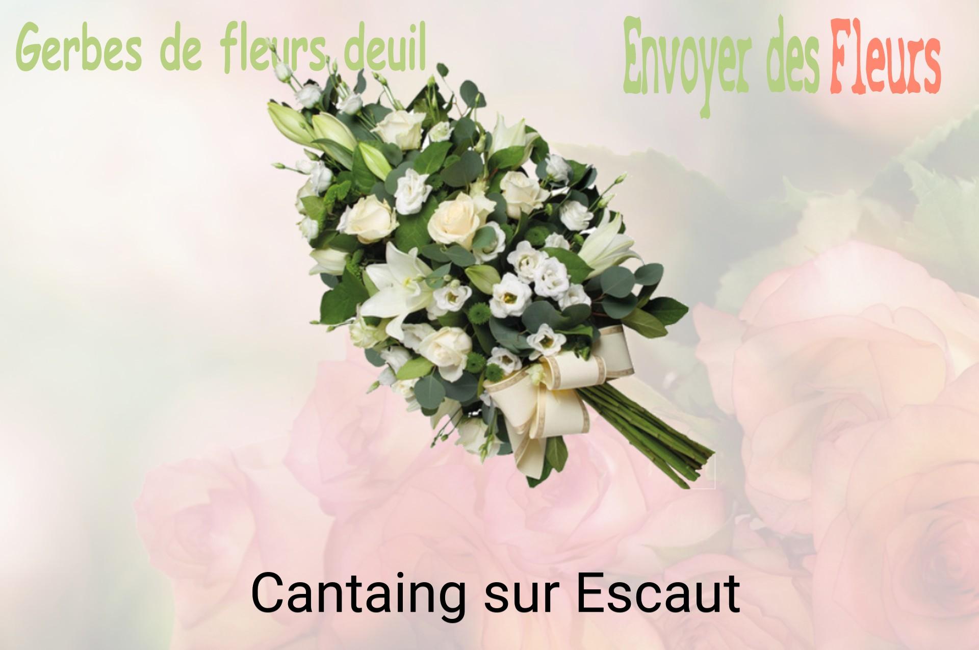 Gerbe de fleurs de deuil livrée à Cantaing-sur-Escaut